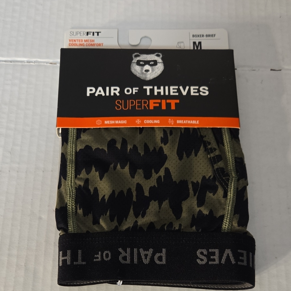 Green Boxer Briefs with Camo Design